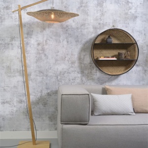 Lampadar din bambus KALIMANTAN orizontal S natur, 60cm 193543 universul-luminii.ro