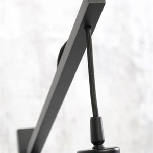 Lampadar eco din bambus Bromo S negru/ natur, 40x18cm 195253 universul-luminii.ro
