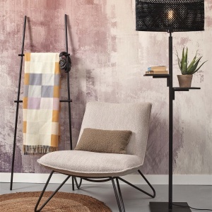 Lampadar eco din bambus cu polita Java bl/50x22, bl 62933 universul-luminii.ro