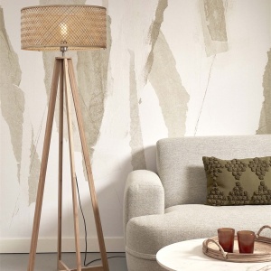 Lampadar eco din bambus Java 4-legs nat/50x22, nat 50203 universul-luminii.ro