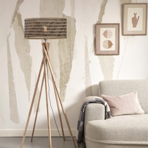 Lampadar eco din bambus Java 5-legs nat/50x22, bl/nat 63863 universul-luminii.ro