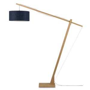Lampadar eco din bambus Montblanc 4723 natur/ blue denim 151303 universul-luminii.ro