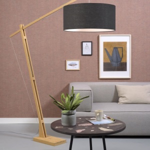 Lampadar eco din bambus Montblanc 6030 natur/ gri inchis 220363 universul-luminii.ro