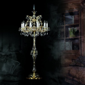 Lampadar, lampa de podea Cristal Bohemia Exclusive MARIA TEREZIA 16 FL 85383 universul-luminii.ro