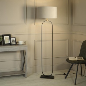 Lampadar/Lampa de podea decorativa Modish negru/taupe - Img 2