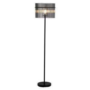 Lampadar/Lampa de podea decorativa Swizzle fumuriu