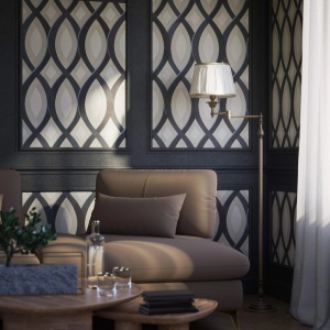 Lampadar, Lampa de podea design italian clasic Brass - Img 3