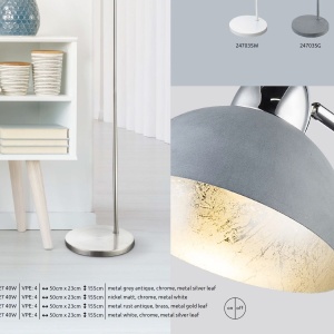 Lampadar / Lampa de podea design ruginiu rustic ANITA 24703SR GL 59373 universul-luminii.ro