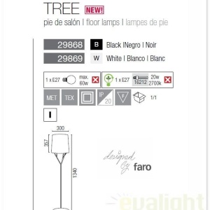 Lampadar, lampa de podea design Tree 29869 - Img 3