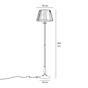 Lampadar, Lampa de podea din alama stil clasic Petalo - Img 6