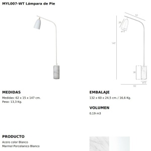 Lampadar, Lampa de podea eleganta design minimalist Marble 116803 universul-luminii.ro