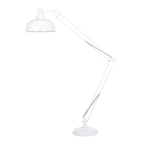 Lampadar, lampa de podea moderna, brat articulat, finisaj alb, GIANT-XL-W MUNO Design