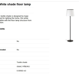 Lampadar / Lampa de podea moderna design elegant SAVOY alba 189893 universul-luminii.ro