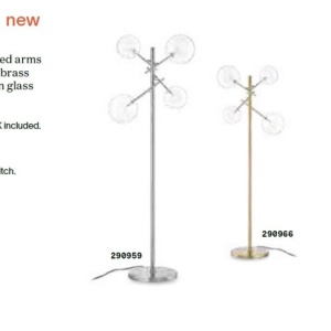 Lampadar / Lampa de podea moderna Equinoxe pt4 crom 66703 universul-luminii.ro