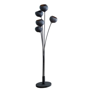 Lampadar / Lampa de podea moderna Magma negru/ auriu A-37004 VC