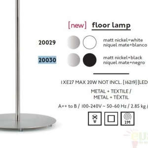 Lampadar / Lampa de podea moderna neagra, VOLTA 20030 64423 universul-luminii.ro