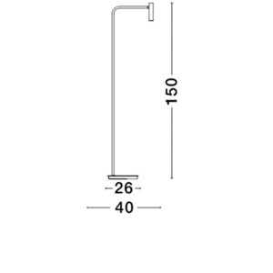 Lampadar LED cu spot directionabil design minimalist Sicily NVL-7140183 - Img 4