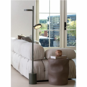 Lampadar LED din lemn de frasin verde Okinawa
