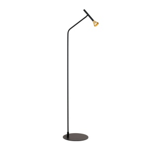 Lampadar LED stil scandinav minimalist ODEON negru/alama - Img 4