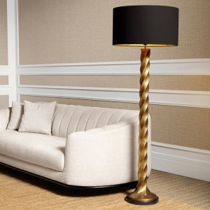 Lampadar LUX, Metal Alama Vintage, Tesatura Neagra, Costanza, 119987 HZ 169833 universul-luminii.ro