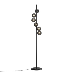 Lampadar modern cu 6 de surse de lumina Dallas negru