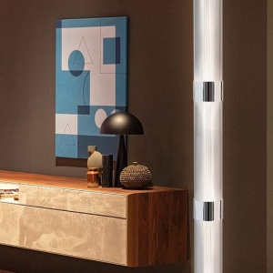 Lampadar modern design Art Deco realizata manual LA LOLLO silver 215713 universul-luminii.ro