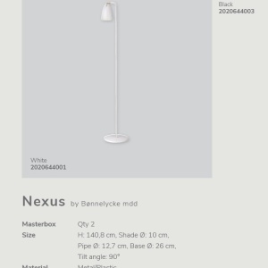 Lampadar modern design minimalist Nexus negru 2020644003 DFTP - Img 4