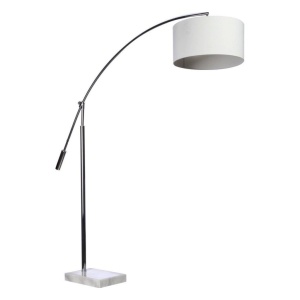 Lampadar tip arc reglabil design modern Bianca White