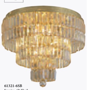 Lustra aplicata cristal Empire 6L, baie IP44 628333 universul-luminii.ro