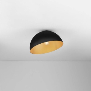 Lustra aplicata design decorativ GEA negru/auriu D-40cm - Img 4