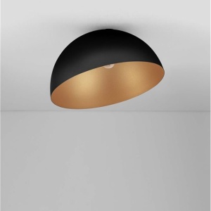 Lustra aplicata design decorativ GEA negru/auriu D-50cm - Img 3