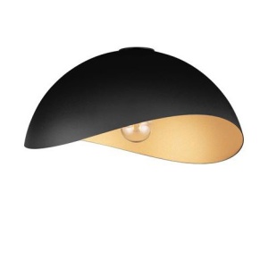 Lustra aplicata design decorativ OPSI negru/auriu D-40cm - Img 1