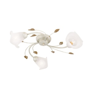 Lustra aplicata design elegant SISI 3L ivory-gold 156733 universul-luminii.ro