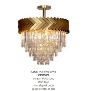 Lustra aplicata design modern LYON 50cm - Img 2
