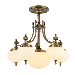 Lustra aplicata eleganta stil clasic Nostalgie 6L patina/ champagne