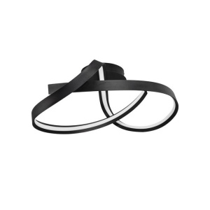 Lustra aplicata LED CCT OLIA aluminiu negru