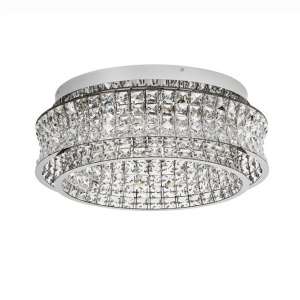 Lustra aplicata LED crom, cristale sticla CELYSIA 60cm