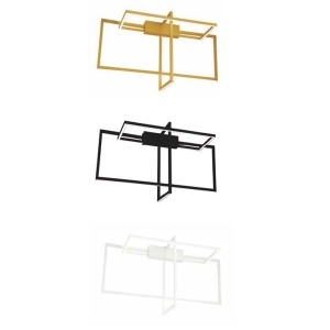 Lustra aplicata LED design modern geometric Erick auriu - Img 3