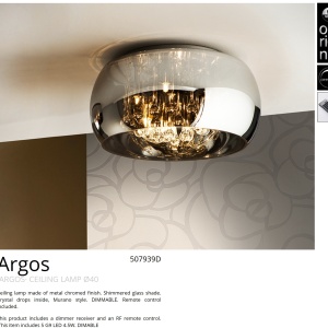 Lustra aplicata LED dimabila cu telecomanda 40cm ARGO SV-507939D 55113 universul-luminii.ro