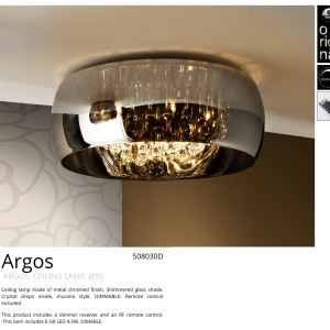 Lustra aplicata LED dimabila cu telecomanda 50cm ARGO SV-508030D 63603 universul-luminii.ro