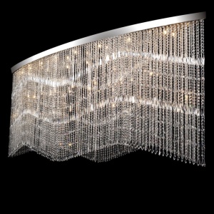 Lustra aplicata moderna cristal Bohemia, L-300cm L17 010/38/3, 3-SK; F 2 coat