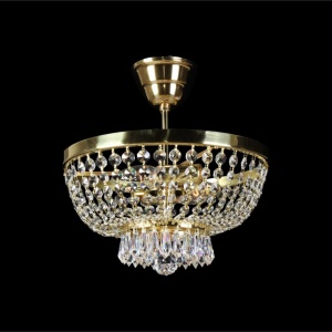 Lustra aplicata, Plafoniera cristal Bohemia 30cm L15 167/02/3 - Img 1