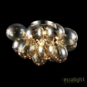 Lustra aplicata / Plafoniera design deosebit diam. 38cm Balbo chihlimbar MYMOD112-04-G - Img 2