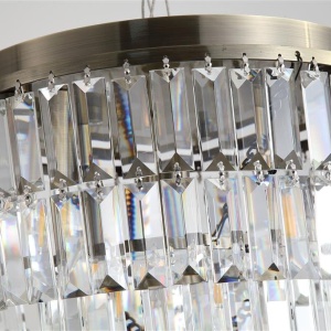 Lustra baie metal alama antic, cristal transparent Empire 4L, IP44 628423 universul-luminii.ro