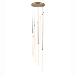 Lustra casa scarii cu 12 Tuburi LED CCT, telecomanda Flare 624583 universul-luminii.ro