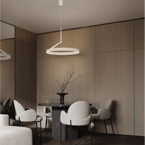 Lustra circulara aluminiu alb LED CCT ADALIZ 60cm 632203 universul-luminii.ro