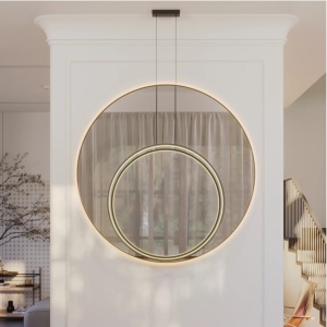 Lustra circulara LED IP44 diametru 80cm Visual negru - Img 2