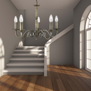 Lustra clasica suspendata design traditional Richmond 5L alama antique 1505-5AB SRT 66863 universul-luminii.ro