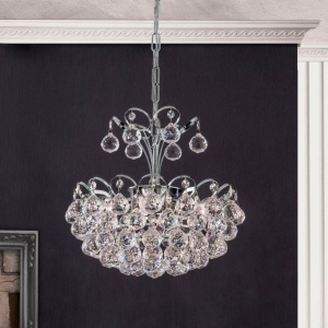 Lustra cristal Asfour, KRISTALL KLASSISCH crom 40cm, 6, universul-luminii.ro