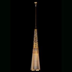 Lustra cristal Bohemia, Pendul deosebit design LUX AMADEUS 01-CH - Img 1